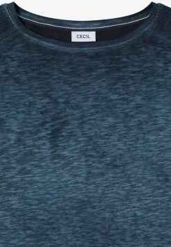 T-Shirt mit Boatneck im Garment-Dye-Look
