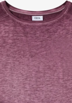 T-Shirt mit Boatneck im Garment-Dye-Look