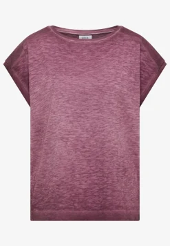 T-Shirt mit Boatneck im Garment-Dye-Look