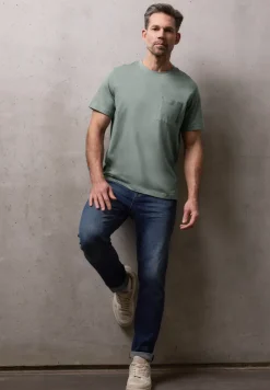 T-Shirt mit Brusttasche
