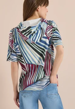T-Shirt mit Hoodie und Grafikprint