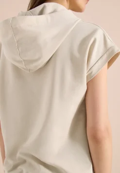 T-Shirt mit Hoodie und Printdetail