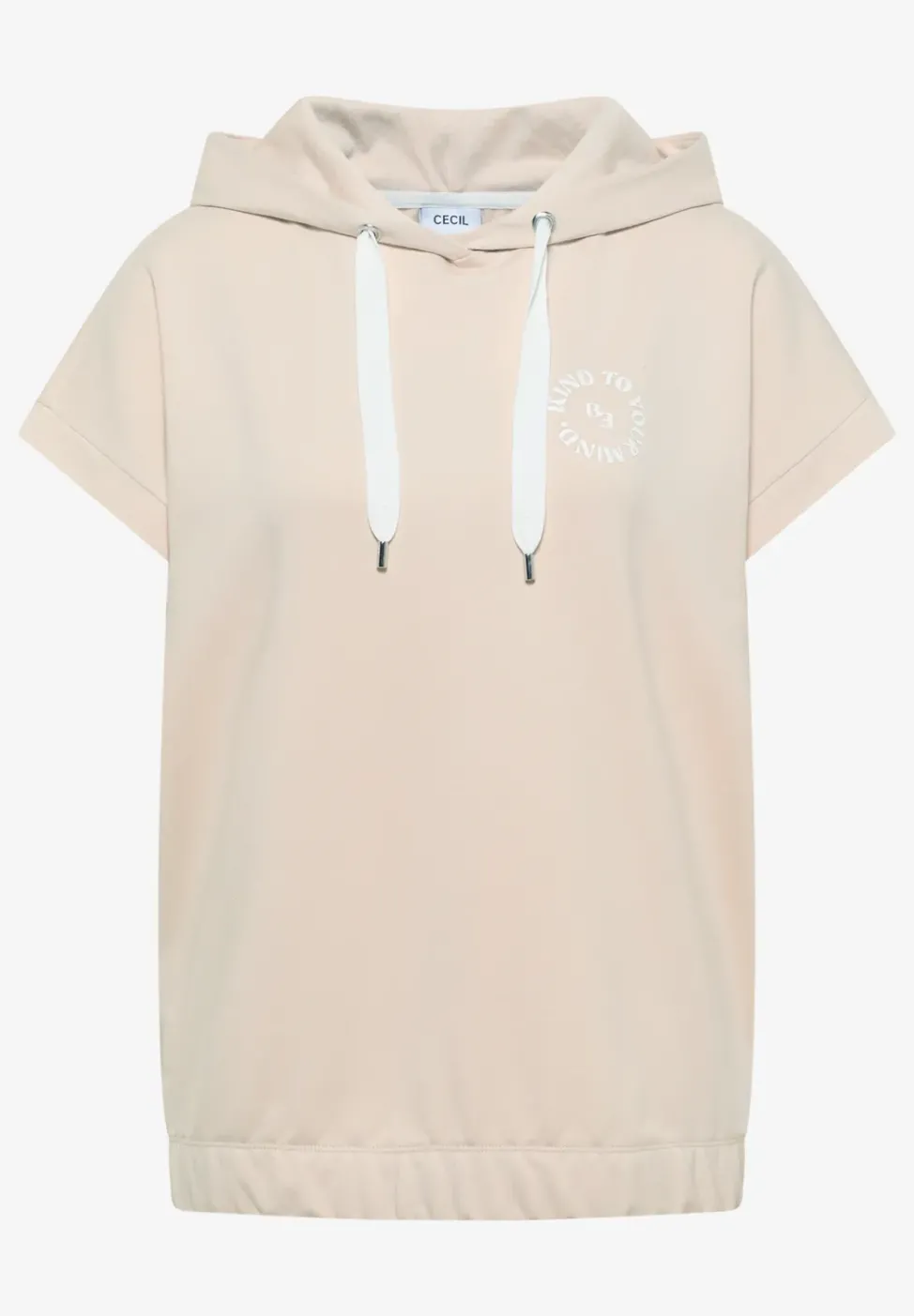 T-Shirt mit Hoodie und Printdetail