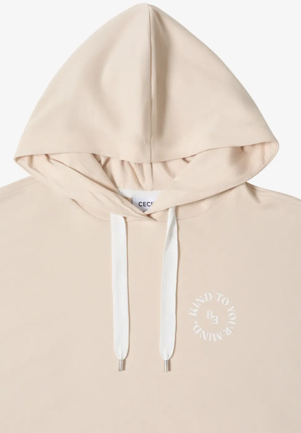 T-Shirt mit Hoodie und Printdetail