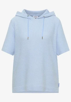 T-Shirt mit Hoodie und Struktur