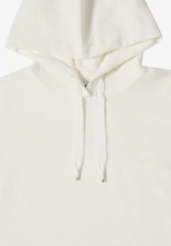 T-Shirt mit Kapuze und Struktur