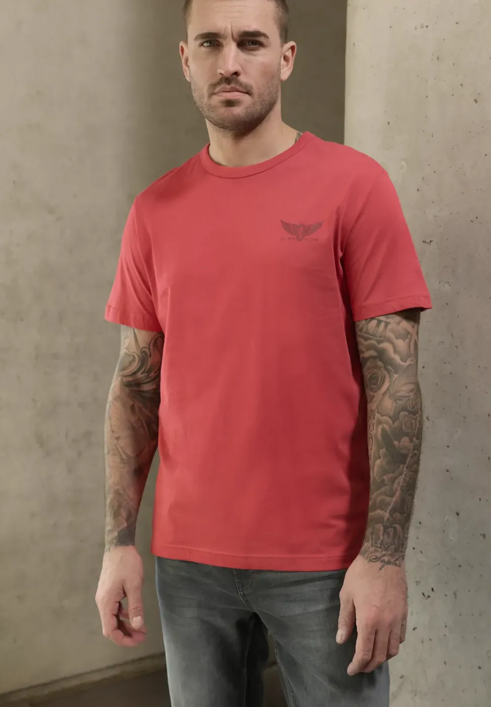 T-Shirt mit kleinem Print