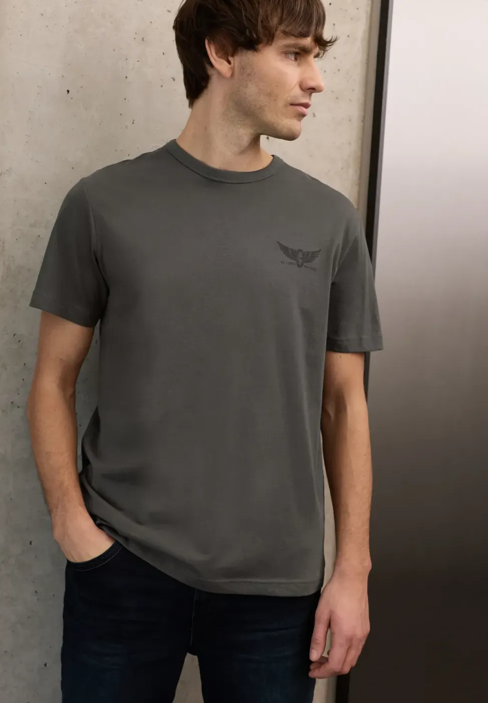 T-Shirt mit kleinem Print