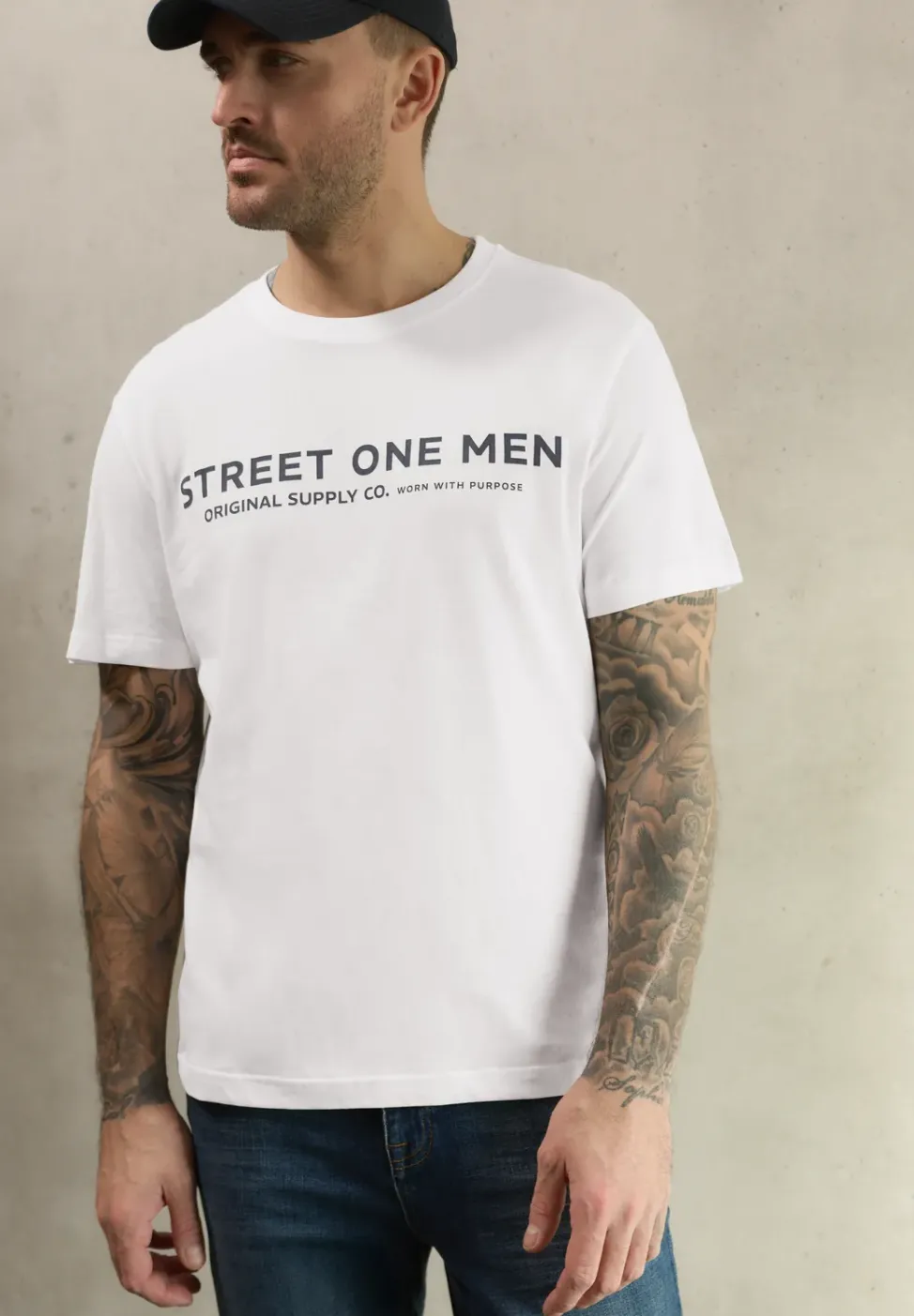 T-Shirt mit Logo-Print