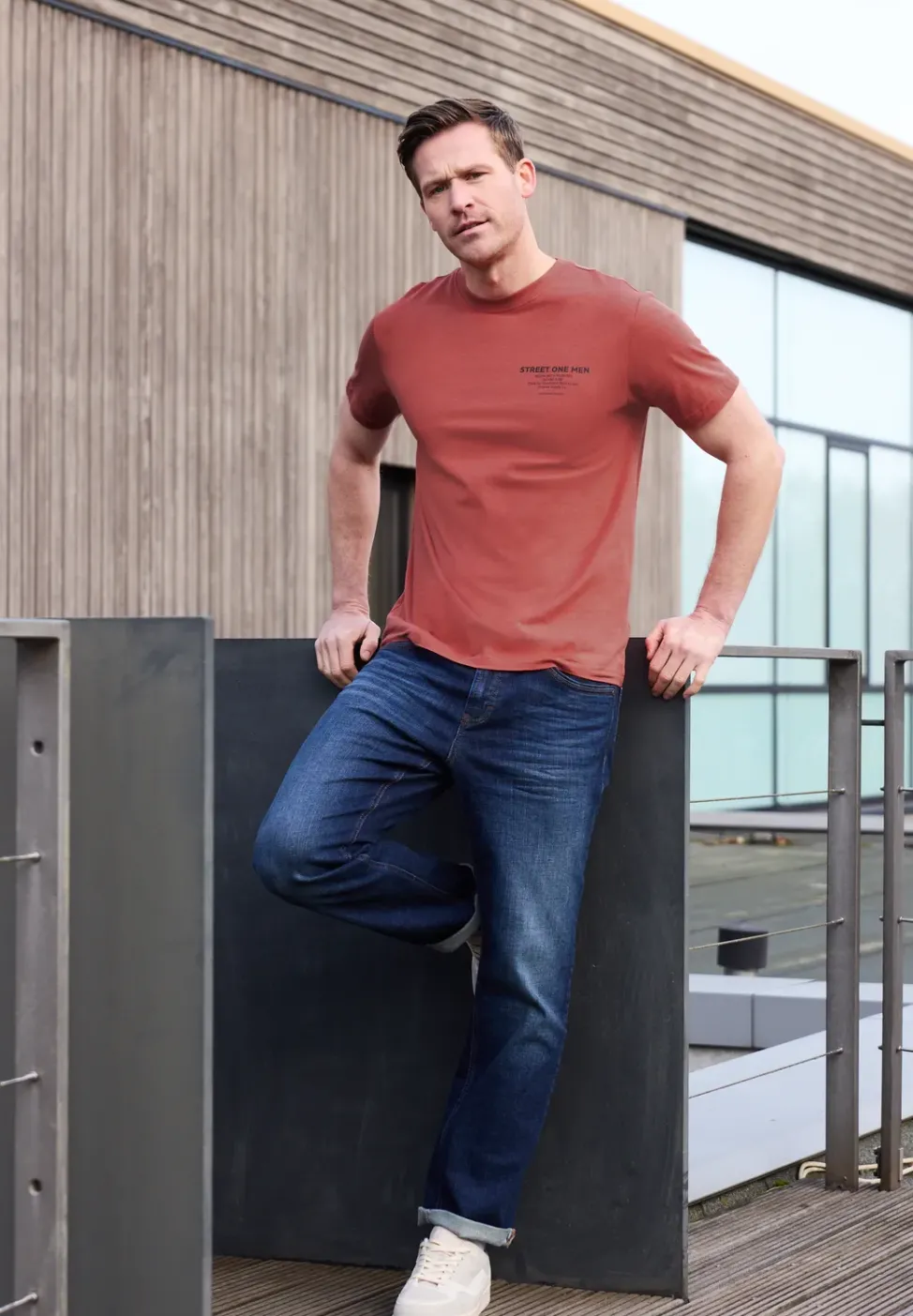 T-Shirt mit Logo-Print