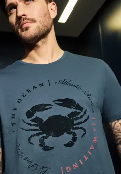 T-Shirt mit maritimem Print