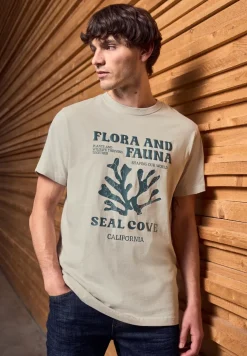 T-Shirt mit maritimem Print