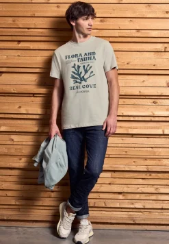 T-Shirt mit maritimem Print