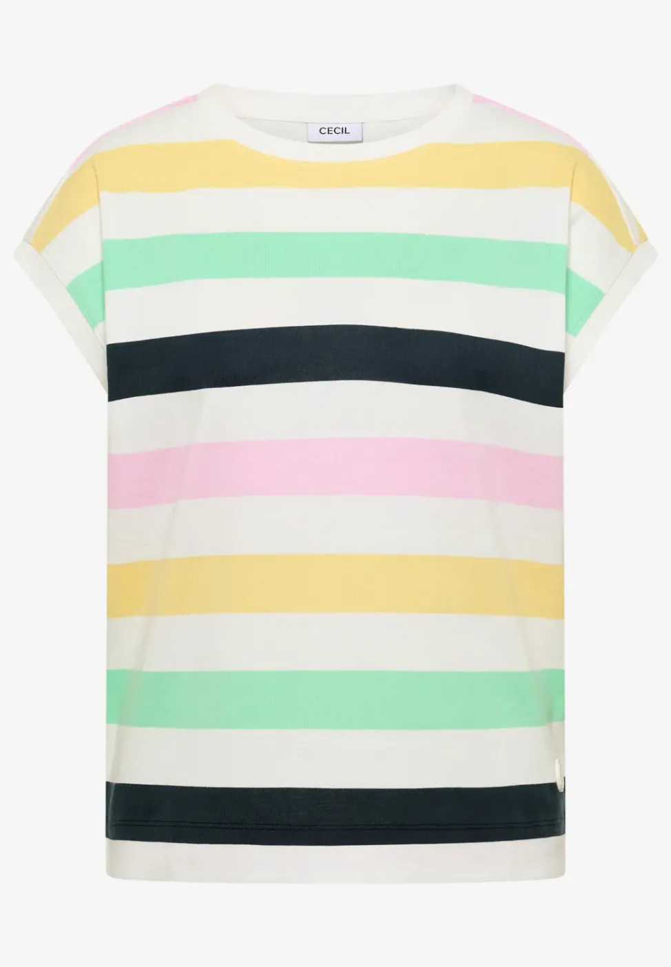 T-Shirt mit Multicolor Streifen