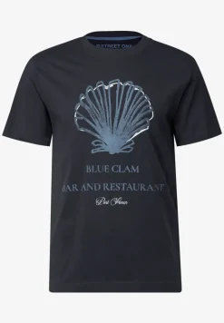 T-Shirt mit Muschel-Print