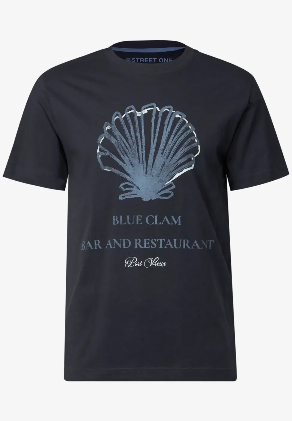 T-Shirt mit Muschel-Print