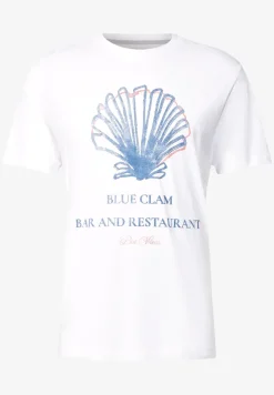 T-Shirt mit Muschel-Print