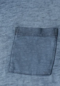 T-Shirt mit Rundhals im Garment Dye Look