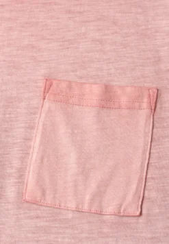 T-Shirt mit Rundhals im Garment Dye Look