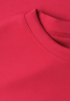 T-Shirt mit Rundhals im Silk-Look
