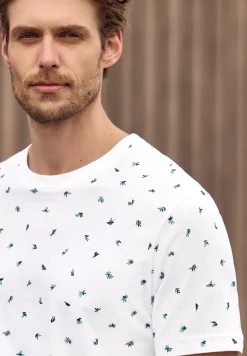 T-Shirt mit Rundhals und Allover-Print