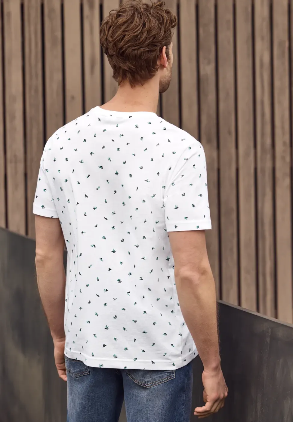 T-Shirt mit Rundhals und Allover-Print