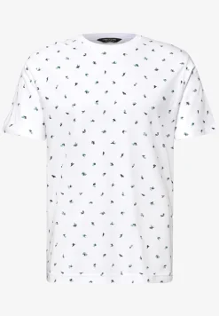 T-Shirt mit Rundhals und Allover-Print