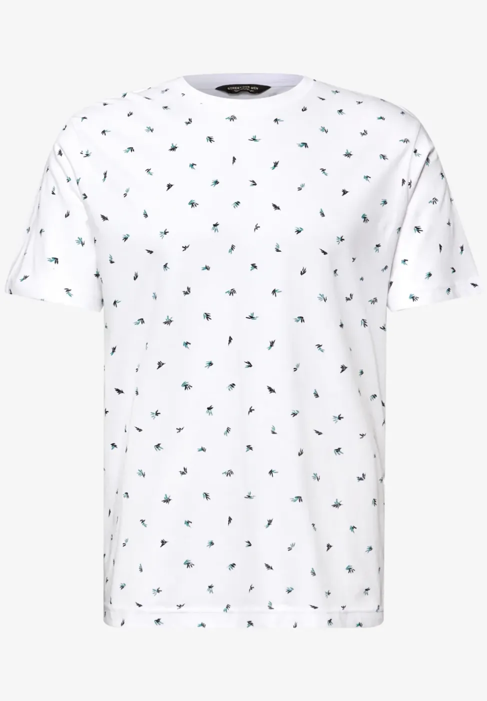 T-Shirt mit Rundhals und Allover-Print