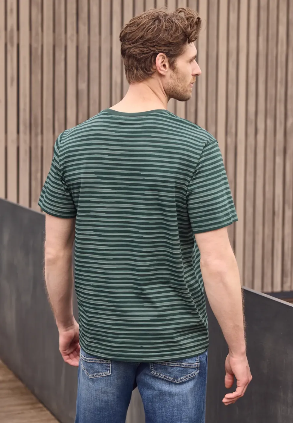 T-Shirt mit Rundhals und Allover-Print