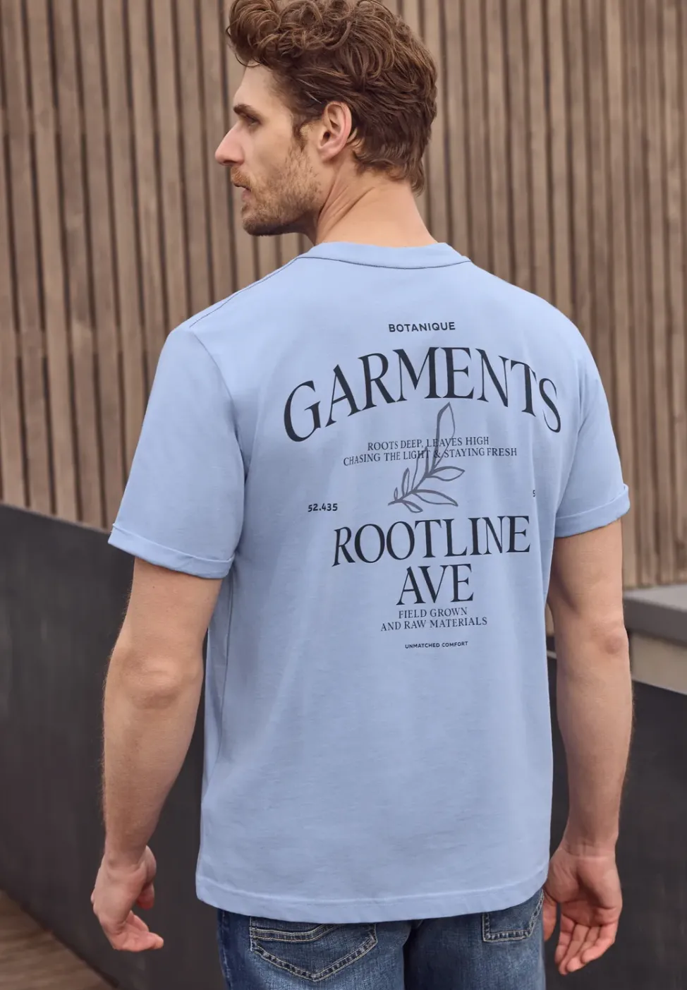 T-Shirt mit Rundhals und Backprint