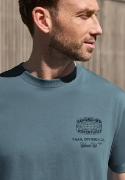 T-Shirt mit Rundhals und Backprint