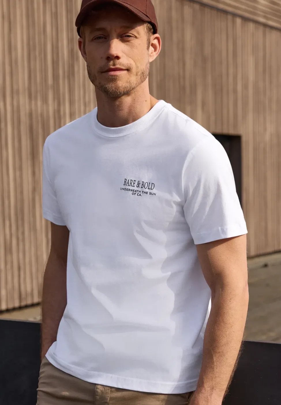 T-Shirt mit Rundhals und Backprint