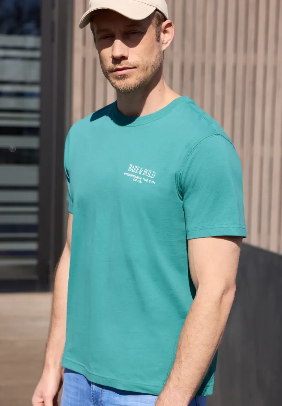 T-Shirt mit Rundhals und Backprint