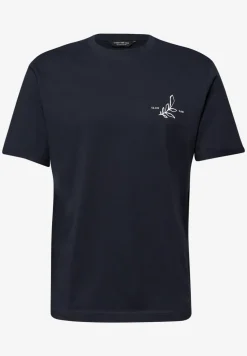 T-Shirt mit Rundhals und Backprint