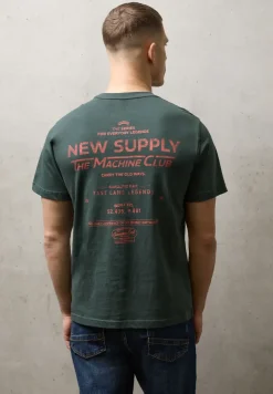 T-Shirt mit Rundhals und Backprint