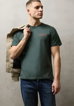 T-Shirt mit Rundhals und Backprint