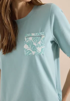 T-Shirt mit Rundhals und Brusttasche