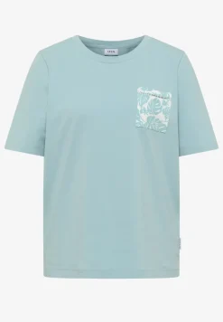T-Shirt mit Rundhals und Brusttasche