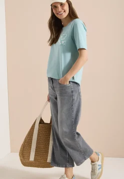T-Shirt mit Rundhals und Brusttasche