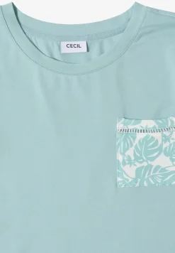 T-Shirt mit Rundhals und Brusttasche