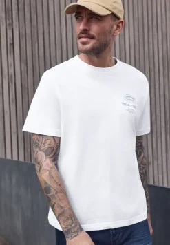 T-Shirt mit Rundhals und Chestprint