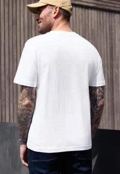 T-Shirt mit Rundhals und Chestprint