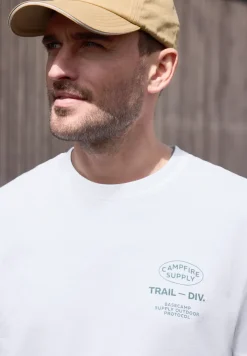 T-Shirt mit Rundhals und Chestprint