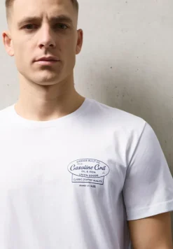 T-Shirt mit Rundhals und Chestprint