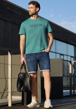 T-Shirt mit Rundhals und Chestprint