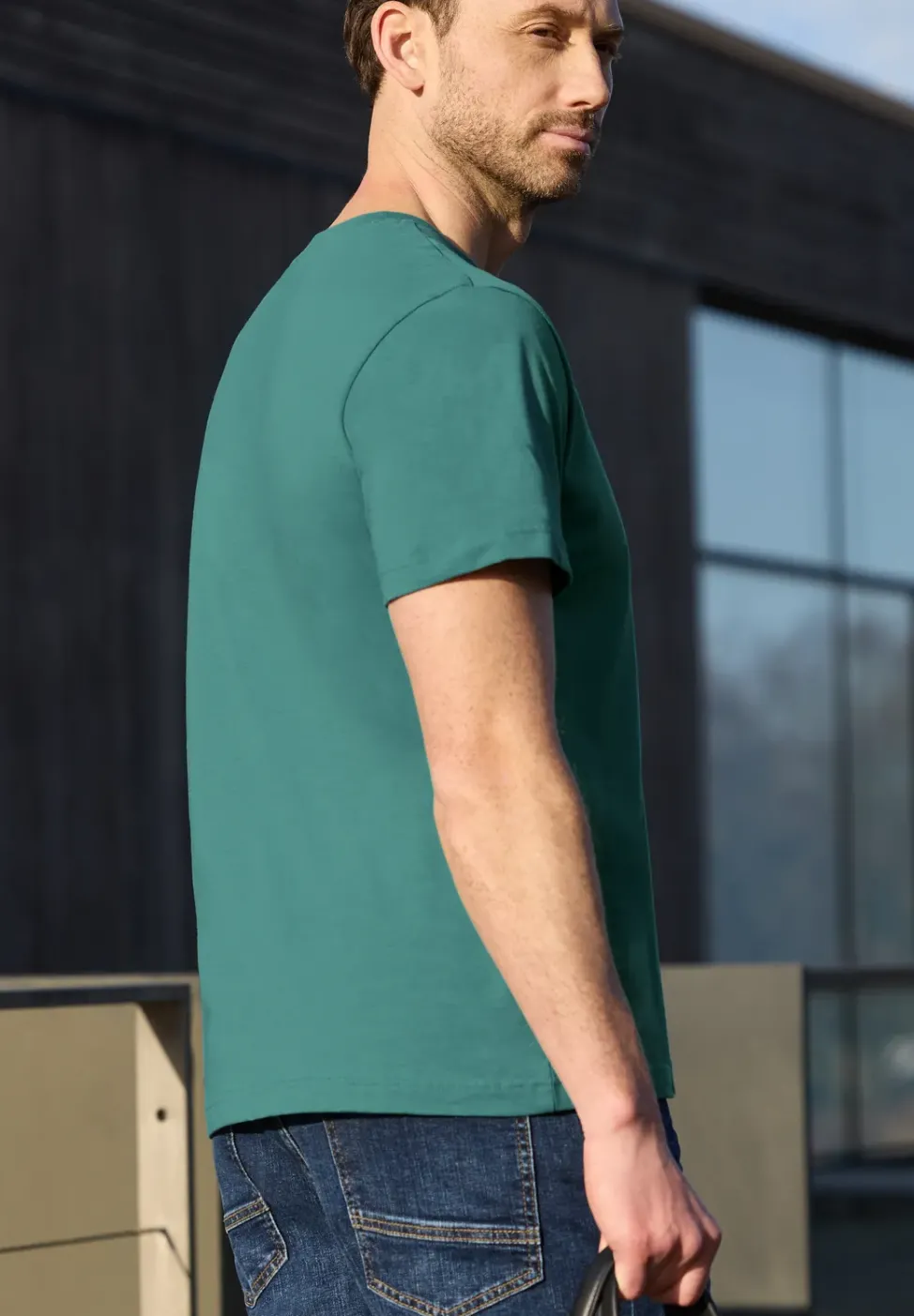 T-Shirt mit Rundhals und Chestprint