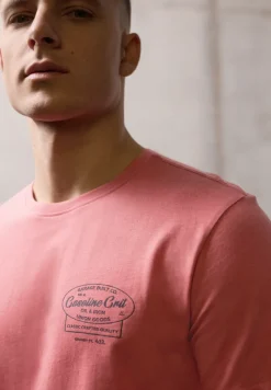 T-Shirt mit Rundhals und Chestprint