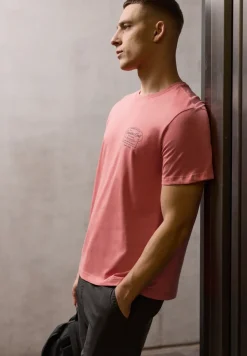 T-Shirt mit Rundhals und Chestprint