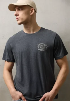 T-Shirt mit Rundhals und Chestprint