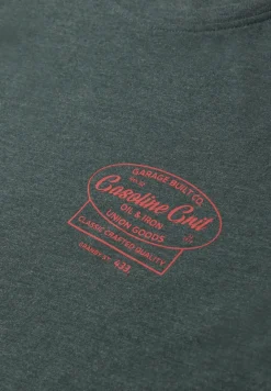 T-Shirt mit Rundhals und Chestprint